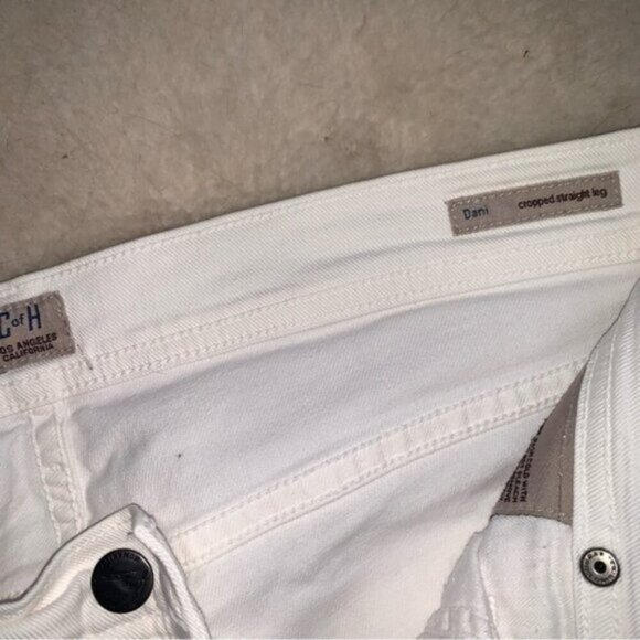 Citizens of Humanity Dani Cropped Straight Leg White 31 - Picture 5 of 9